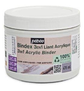 Pebeo 818635 Bindex 3 in 1, Acrylic Binder 475ml