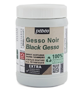 Pebeo 818623 Gesso Noir (zwart) 225ml