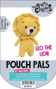 Knttfy CrittersPouch Pals haakpakket KC785 Leo the Lion