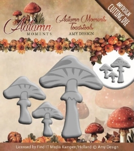 Dies ADD10085 Amy Design, Autumn moments, Toadstools