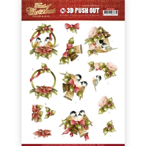 3D Push-Out vel SB10460 PM, Touch of Christmas, Birds