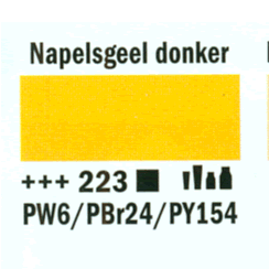 Amsterdam  standard acrylverf 20ml; 223 Napelsgeel donker