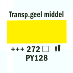 Amsterdam  standard acrylverf 20ml; 272 Transp. geel-middel