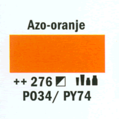 Amsterdam  standard acrylverf 20ml; 276 Azo-Oranje