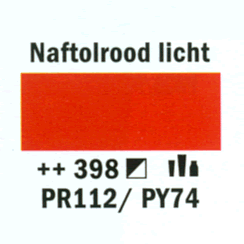 Amsterdam  standard acrylverf 20ml; 398 Naftolrood licht