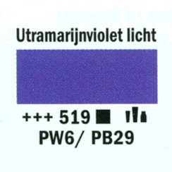 Amsterdam  standard acrylverf 20ml; 519 Ultramarijnviolet lt