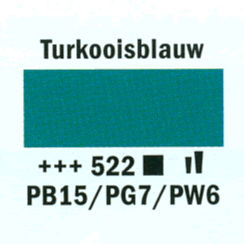 Amsterdam  standard acrylverf 20ml; 522 Turkooisblauw