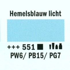 Amsterdam  standard acrylverf 20ml; 551 Hemelsblauw licht