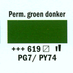 Amsterdam  standard acrylverf 20ml; 619 Permanent Groen dk