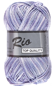 Lammy Yarns; RIO katoen gemeleerd RIO-M-631 Lavendel/Paars