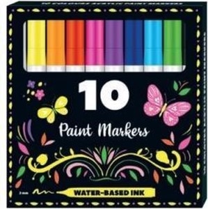 Interstat 332225 Acryl paint markers, set 10 kleuren, 2mm