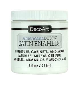 DecoArt Americana ADSA02-36 Satin Enamels 236ml Pure White