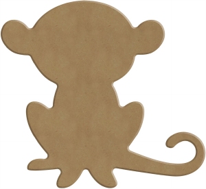 Gomille mdf figuur GOM1661 Aapje 14x13-cm