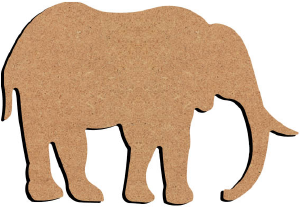 Gomille MDF figuur GOM463 Olifant 15cm