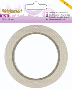 Hobbyjournaal HJTAPE9 Dubbelzijdig klevend tape 9mm breed