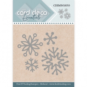 Card Deco Essentials CDEMIN10059 Snow Flakes /Sneeuw vlokken