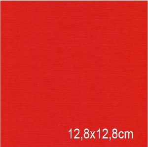 Card Deco Linnenkarton oplegkaartjes 4K LKK-OK34 Kerst-rood