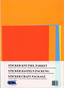 Top pakket SKP-001 8 vel zelfklevende gekleurde folie