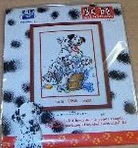Vervaco borduurpakket 2002-70978  101 Dalmatiers in bad**