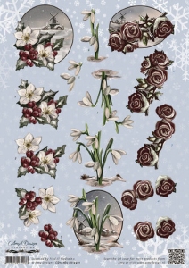 3Dknipvel Amy Design CD10765 Wintertide sneeuwklokjes
