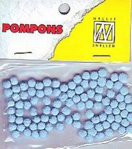 Mini pompons POM006 Baby Blauw