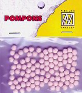 Mini pompons POM013 Roze/Pink