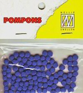Mini pompons POM016 Royal blue/Koningsblauw