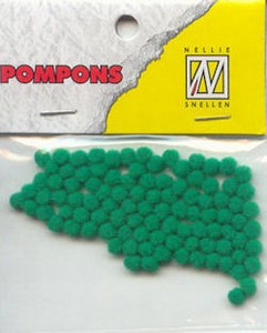 Mini pompons POM018 Kelly green