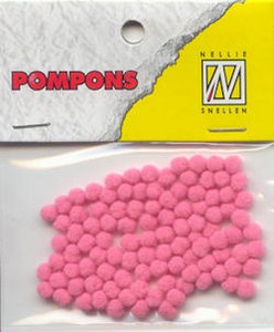 Mini pompons POM021 Bloesemroze