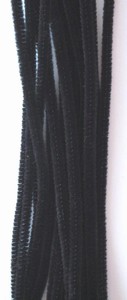 H&CFun 12271-7111 Chenille draad 6mm Zwart