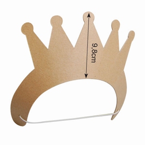 Prinsessen kroontje van stevig karton 16711-114