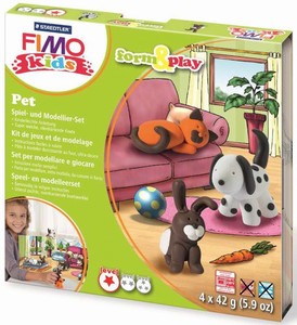 Fimo Kids set 8034-02 Form & Play Pets/Huisdieren