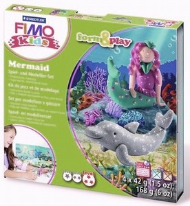 Fimo Kids set 8034-12 Form & Play Mermaid/Zeemeermin