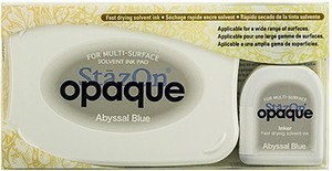 StazOn Opaque Solvent Ink pad + Inker Abyssal Blue SZ000158