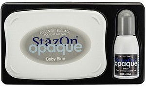 StazOn Opaque Solvent Ink pad + Inker Baby Blue SZ000108