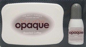 StazOn Opaque Solvent Ink pad + Inker Roasted coffe SZ000154