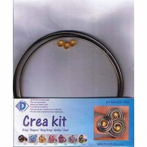 Crea Kit 450008-350 Aluminiumdraad ring Bruin-Brons