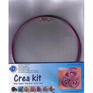 Crea Kit 4500080-56 Aluminiumdraad ring Violet-Paars