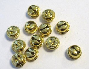 H&C12243-4312 Cat's bells 13mm goudkleurig 12 stuks