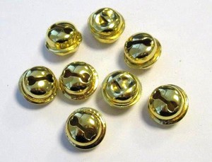 H&C12243-4313 Cat's bells 15mm goudkleurig 8 stuks