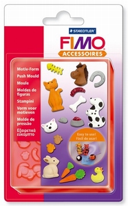FIMO siliconen duwvorm/pushmold 8725-02 Huisdieren