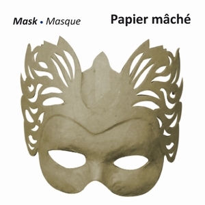 Vaessen16711-131 Papier mache masker  Vlammen