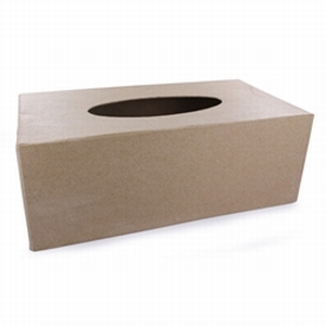 Papier mache doos; QXM129 kartonnen hoes voor een tisseudoos