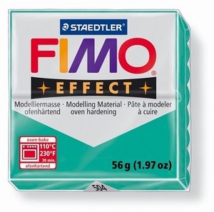 Fimo Soft 8020-504 effect transparant Groen