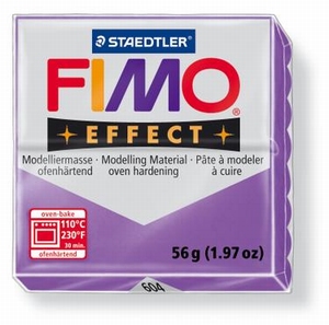 Fimo Soft 8020-604 effect transparant Paars/Violet