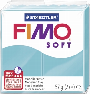 Fimo soft 39 Mint (licht blauw/pepermunt blauw)