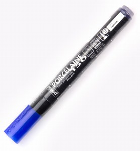 Pebeo porseleinverf stift/marker 1,2mm;20-004 Lapis blue