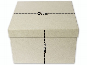 KP2119292931 Papier mache/karton doos Vierkant 26,5cm