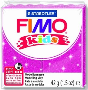 Fimo Kids 8030-262 Glitter Roze