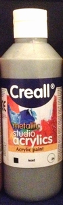 Creall Studio acryllics metallic fles 250ml Lead 24
